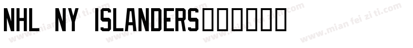 NHL NY Islanders字体转换
